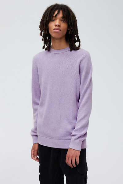 Pull côtelé coton neps