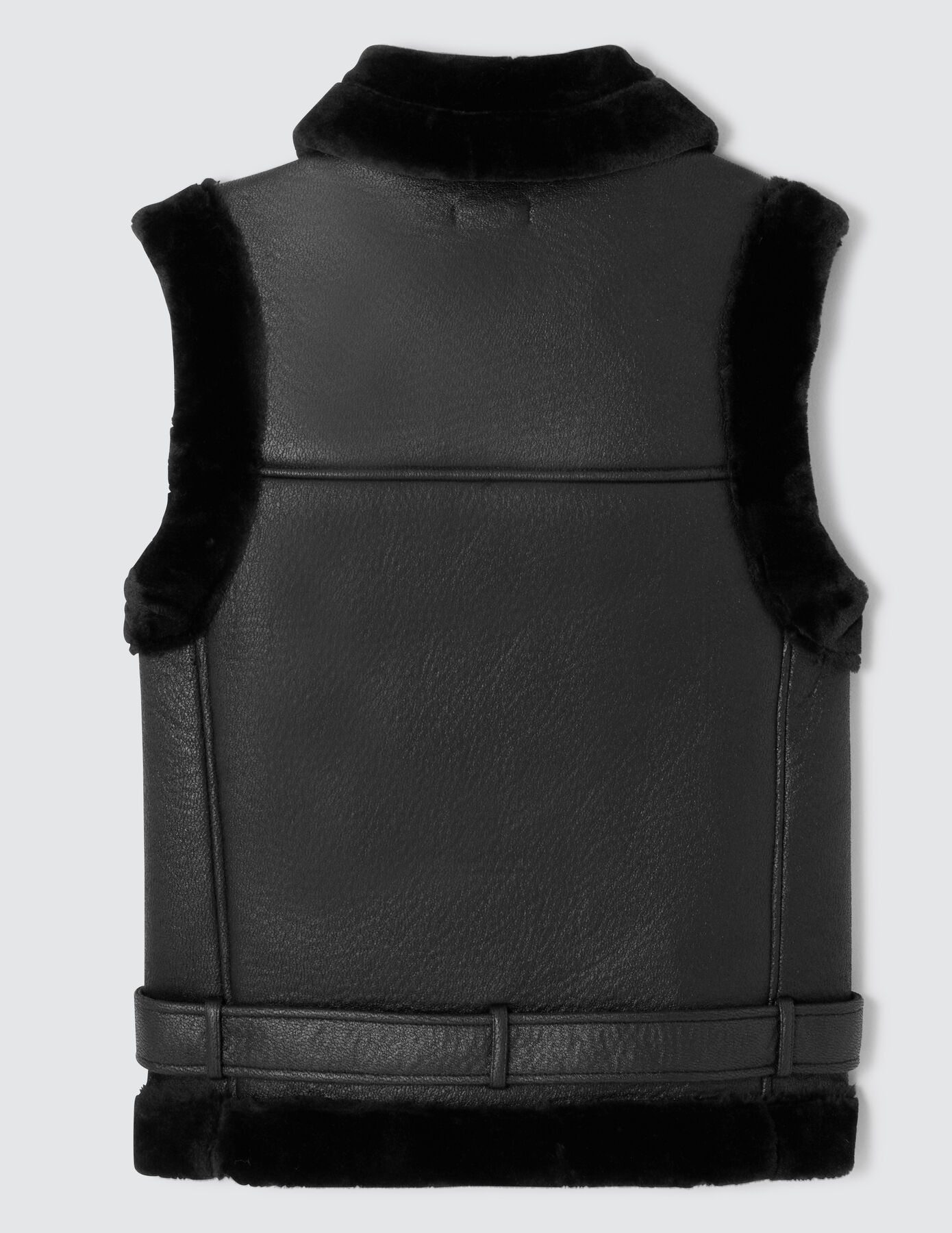 Blouson double face sans manches