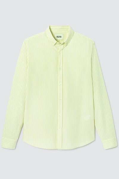 Chemise rayée coupe droite