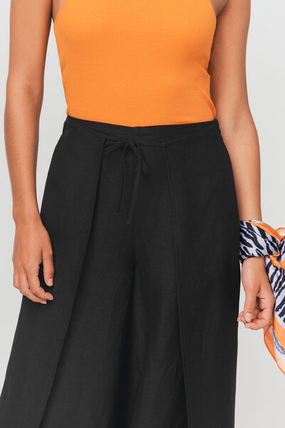 Pantalon paréo en lin