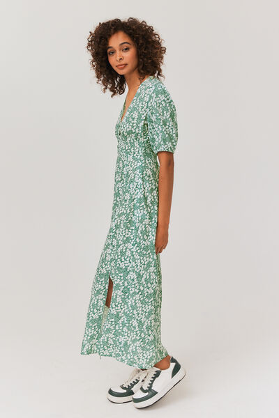 Robe longue imprim&eacute;e