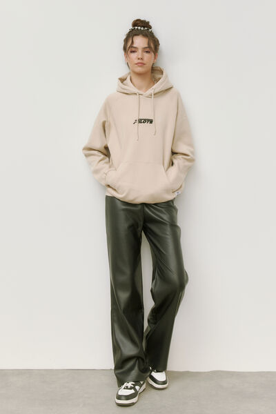 Pantalon en tissu enduit