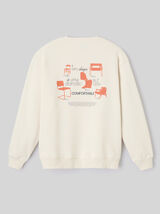 Sweat imprim&eacute; devant/dos