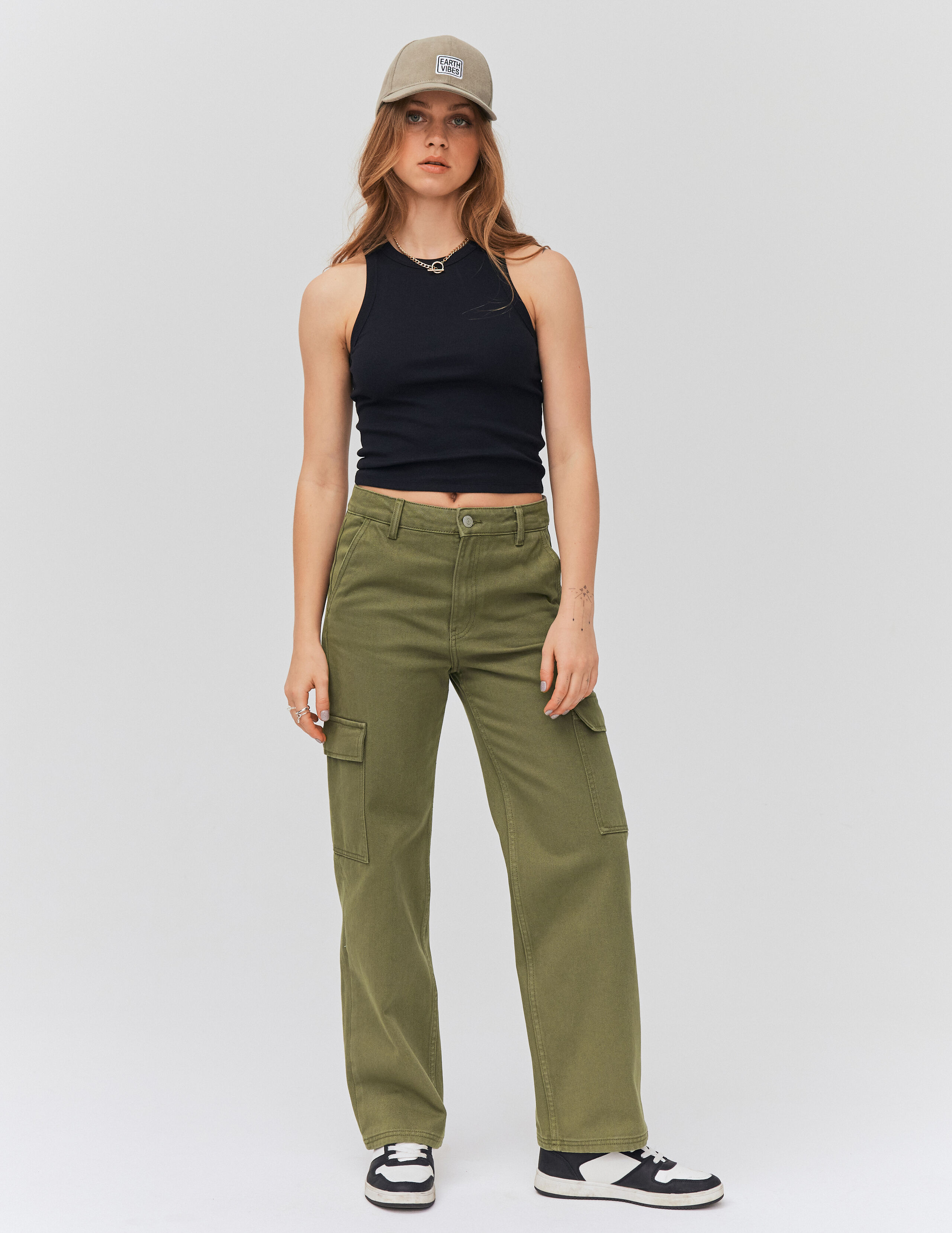 Jean cargo Vert Kaki BZB