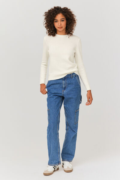 Pull col rond uni