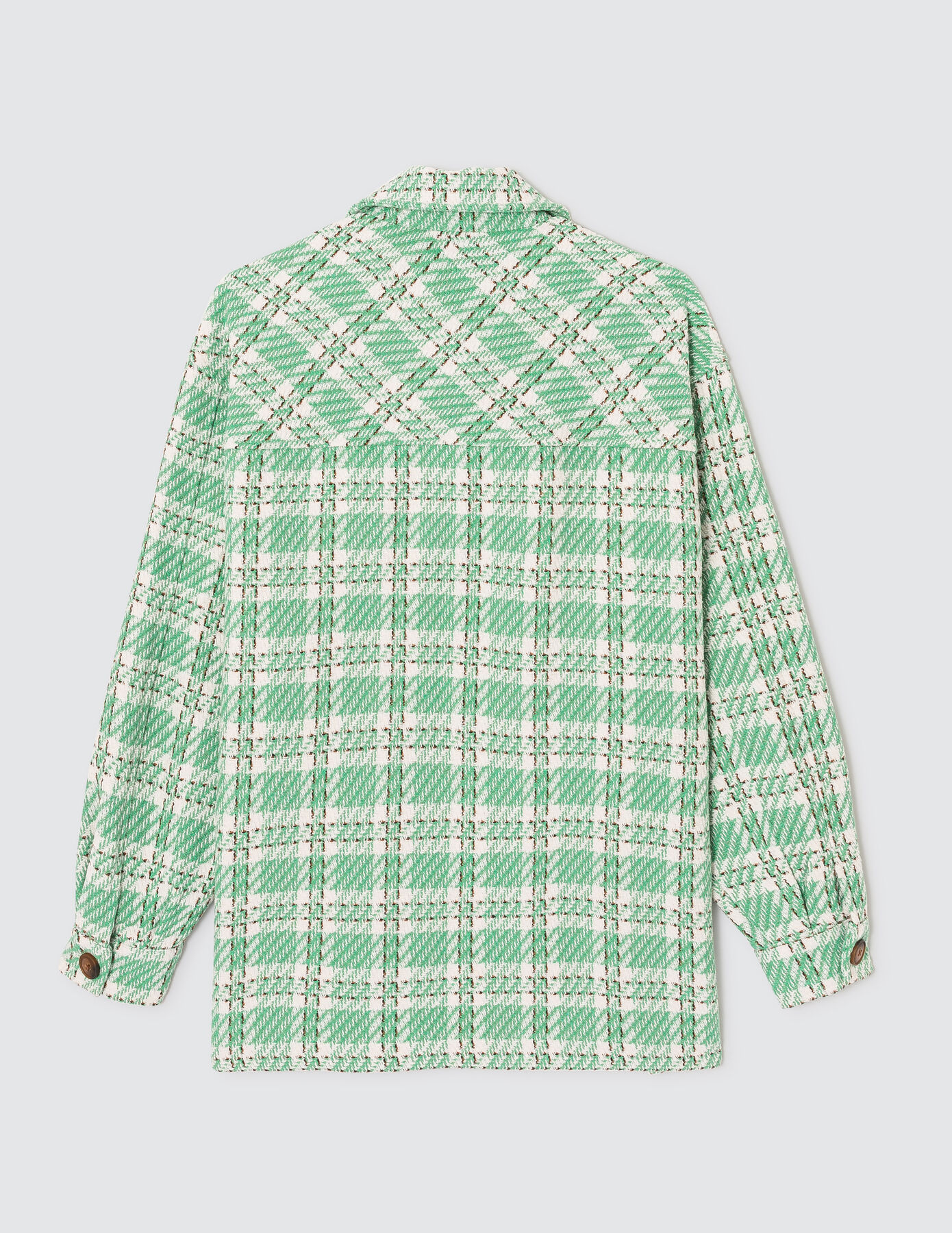 Surchemise tweed à carreaux