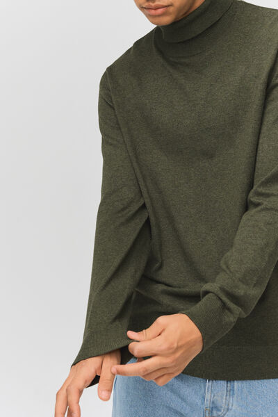 Pull col roulé