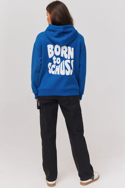 Sweat capuche oversize imprimé
