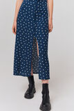 Robe longue boutonnée imprimée
