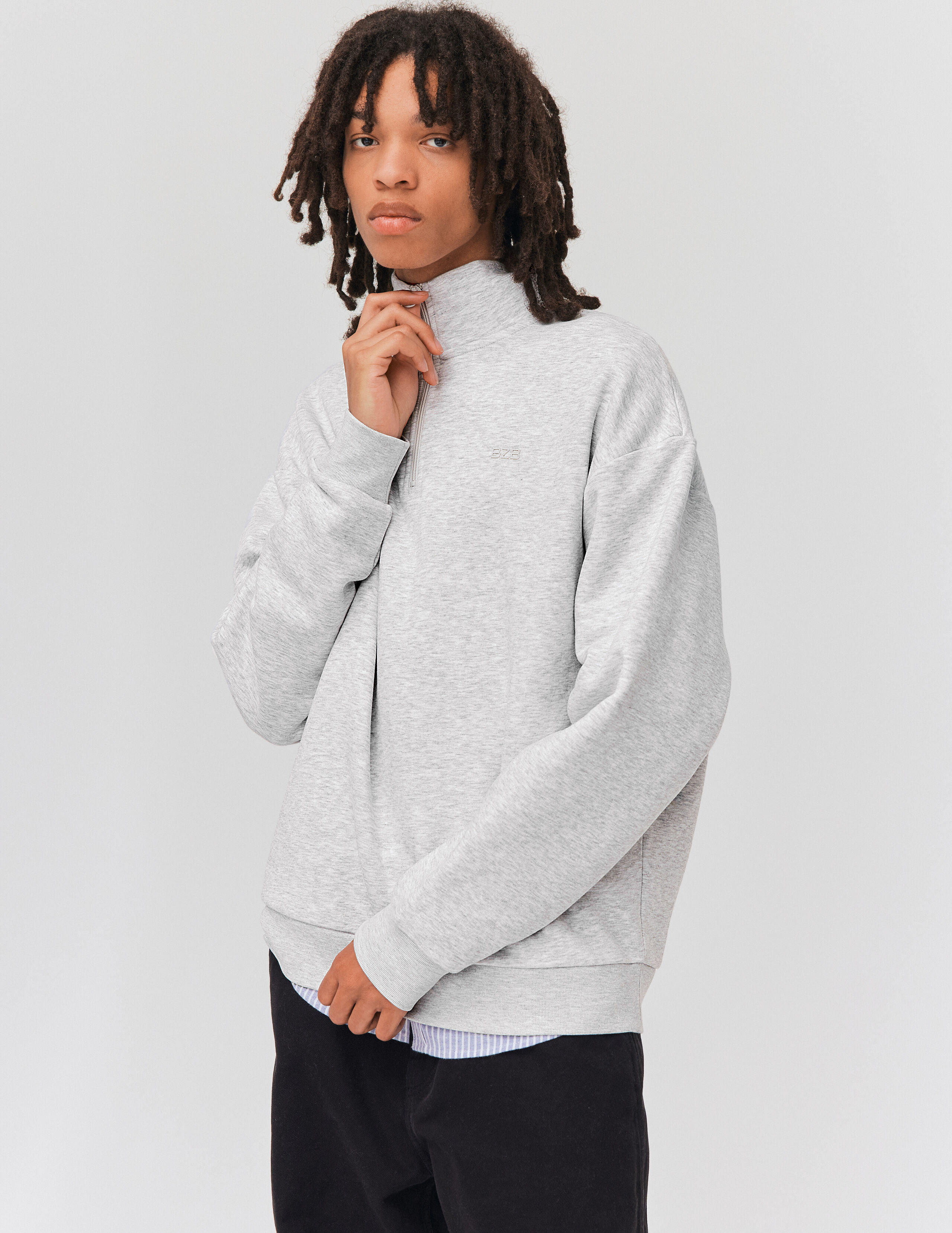 Sweatshirt col montant sales