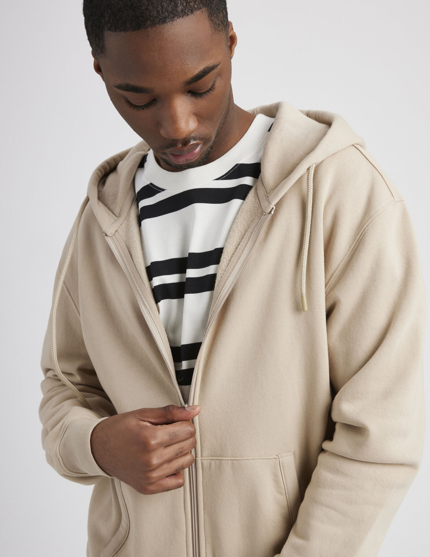 Sweatshirt zippé basique