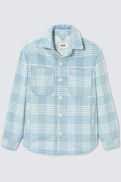 Veste surchemise à carreaux