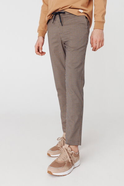 Pantalon à carreaux pied de puce