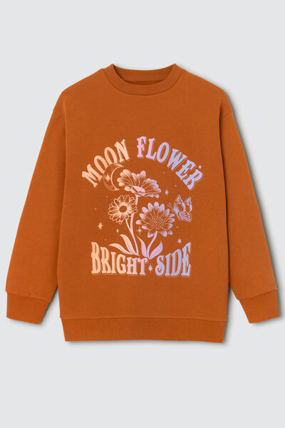 Sweat col rond oversize imprim&eacute;
