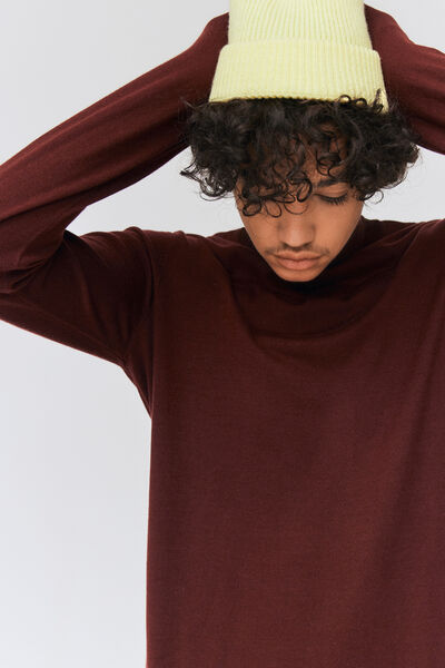 Pull col roulé