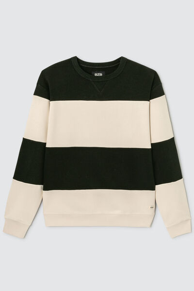 Sweatshirt maxi rayures