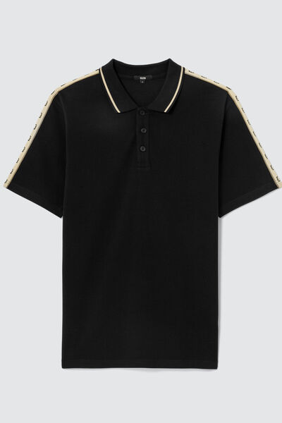 Polo à bandes contrastées