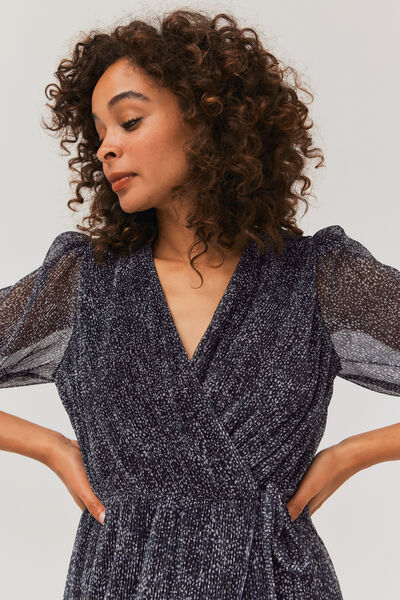 Robe plissée imprimée