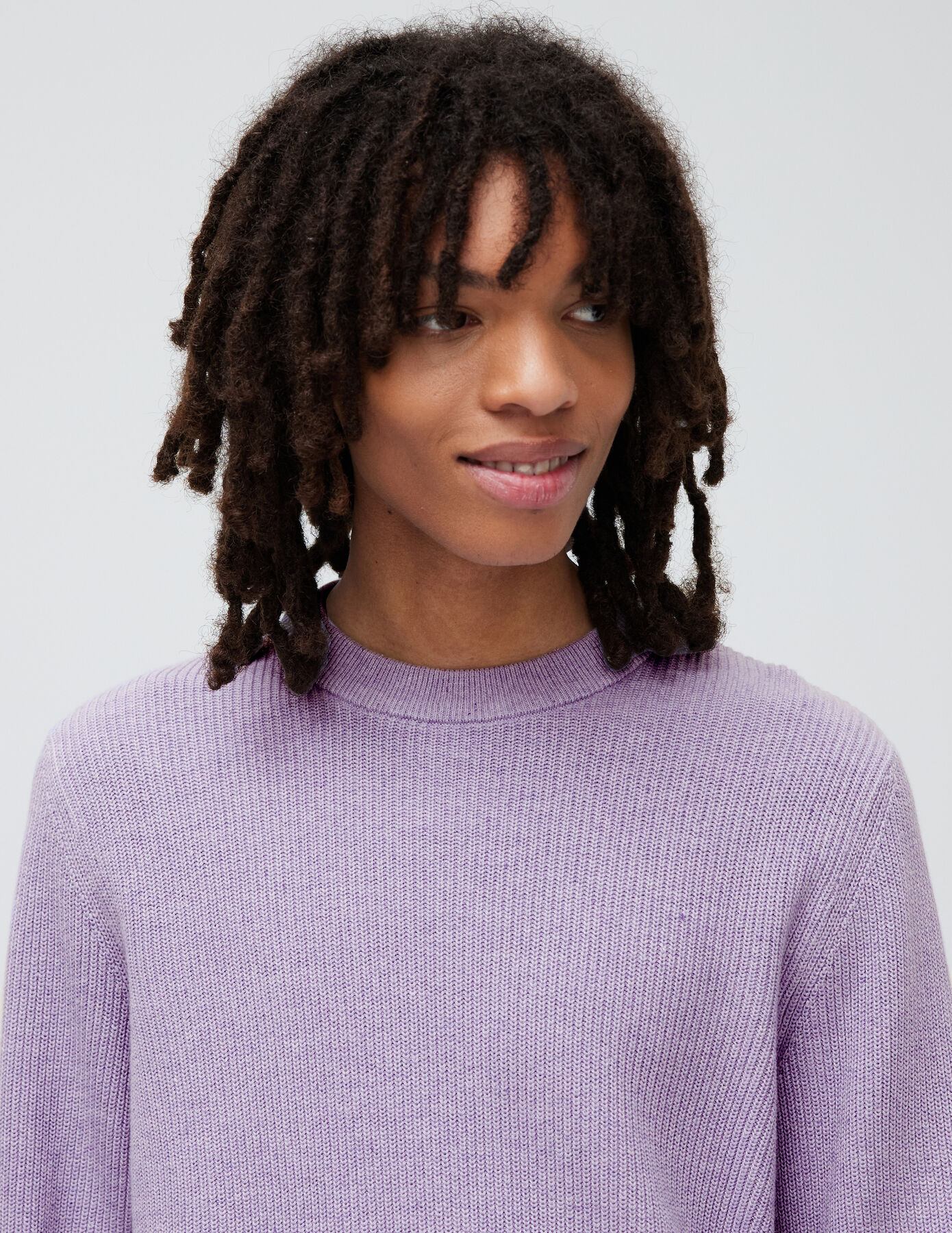 Pull côtelé coton neps