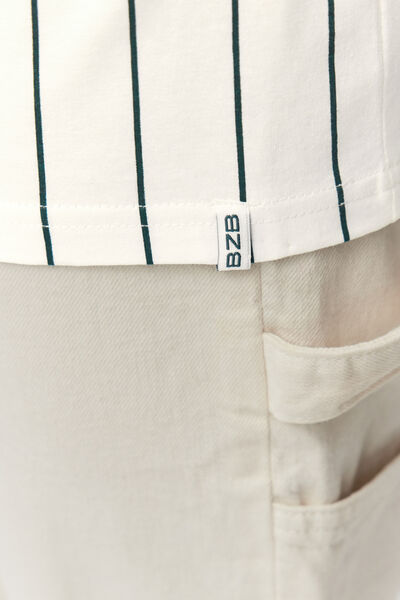 T-shirt rayures baseball