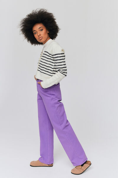 Jean straight couleur