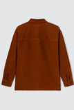 Surchemise unie col velours