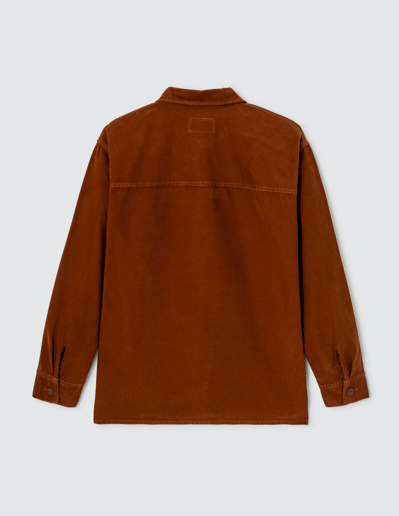 Surchemise unie col velours