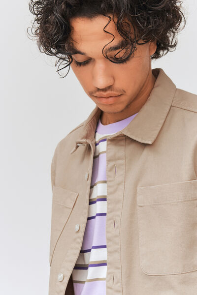 Surchemise twill de couleur