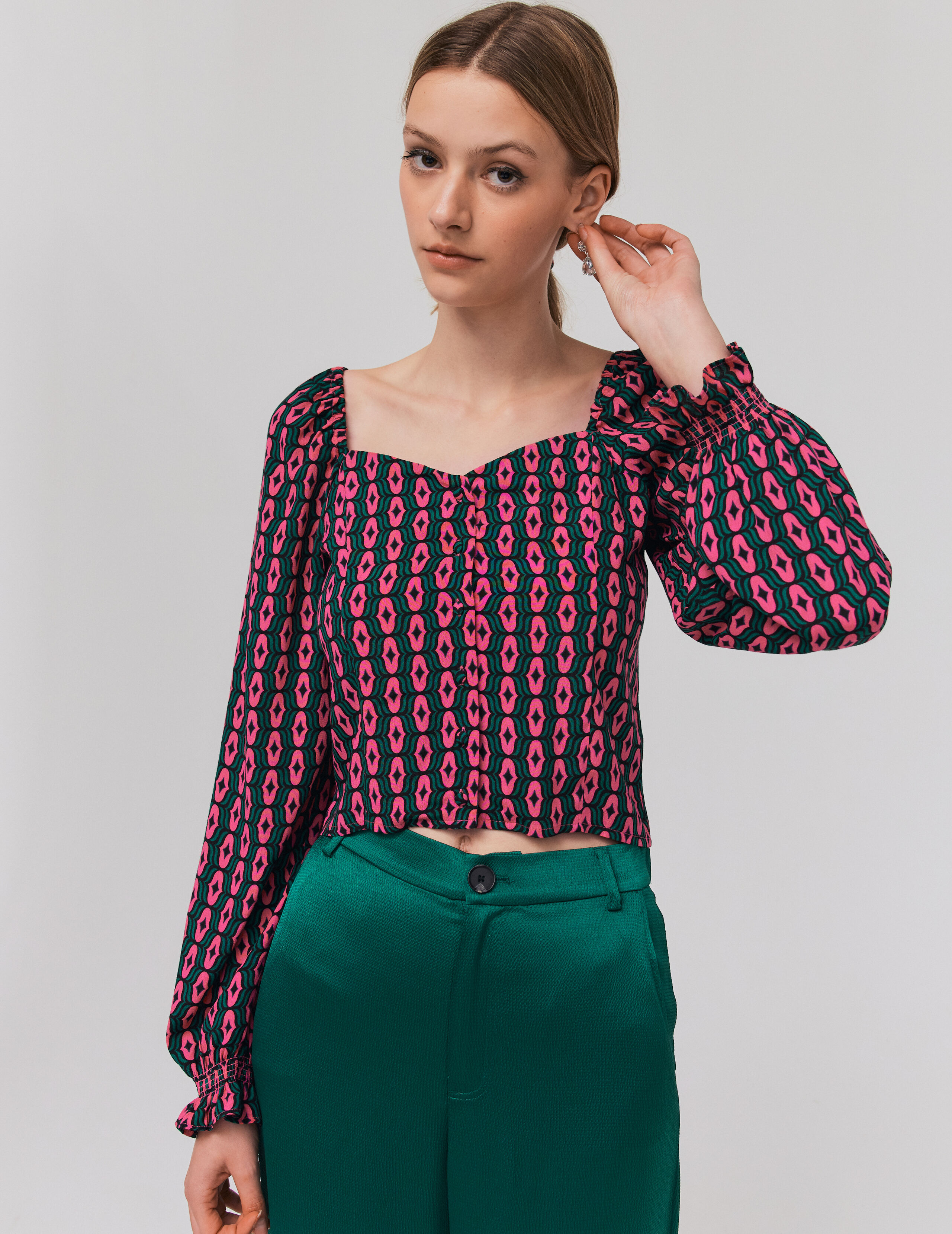 Blouse clearance multicolore femme