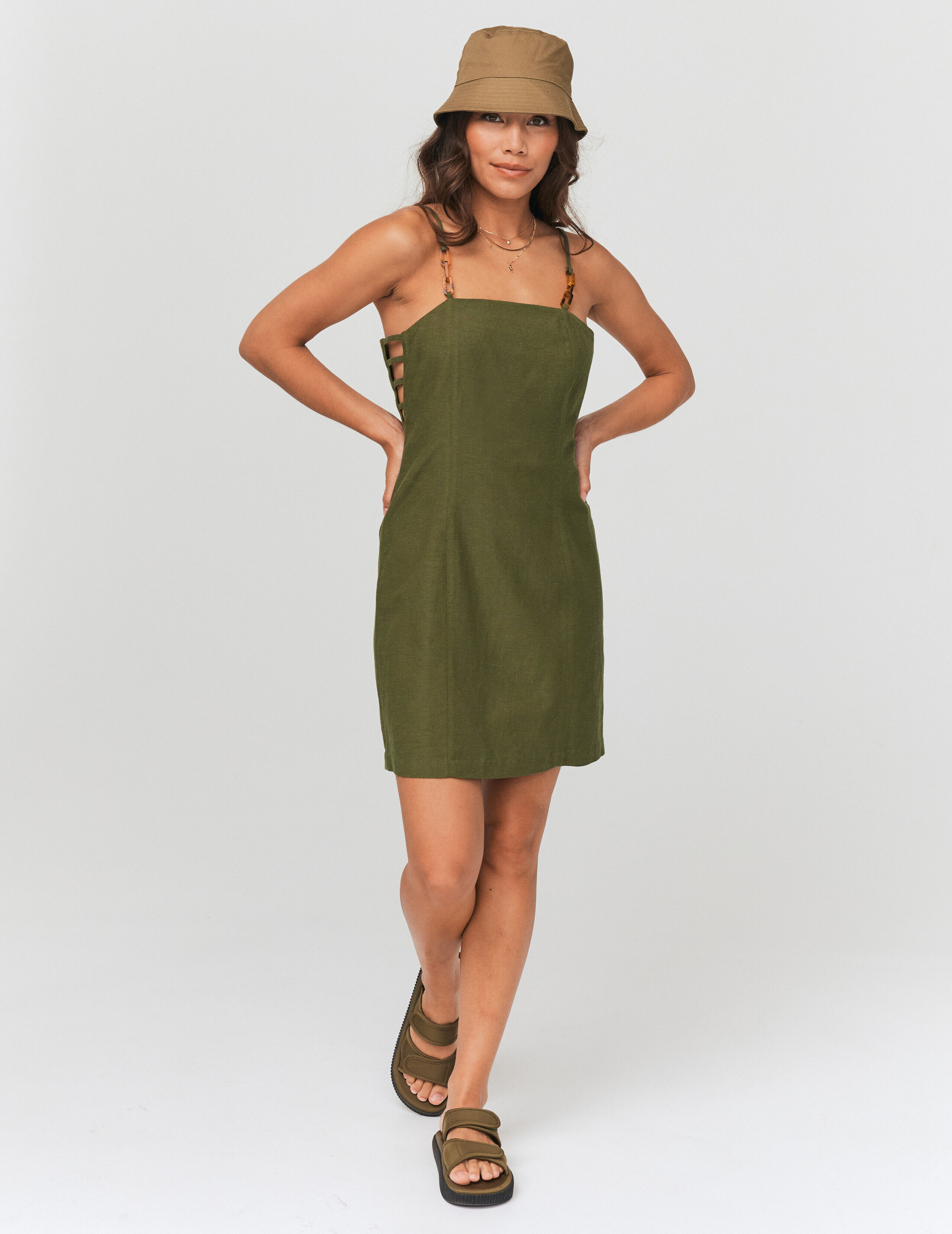 Robe courte on sale unie