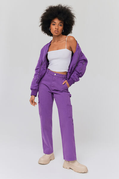 Jean cargo couleur