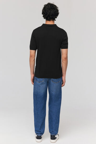 Polo maille fantaisie
