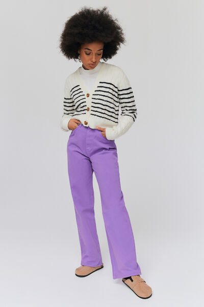 Jean straight couleur