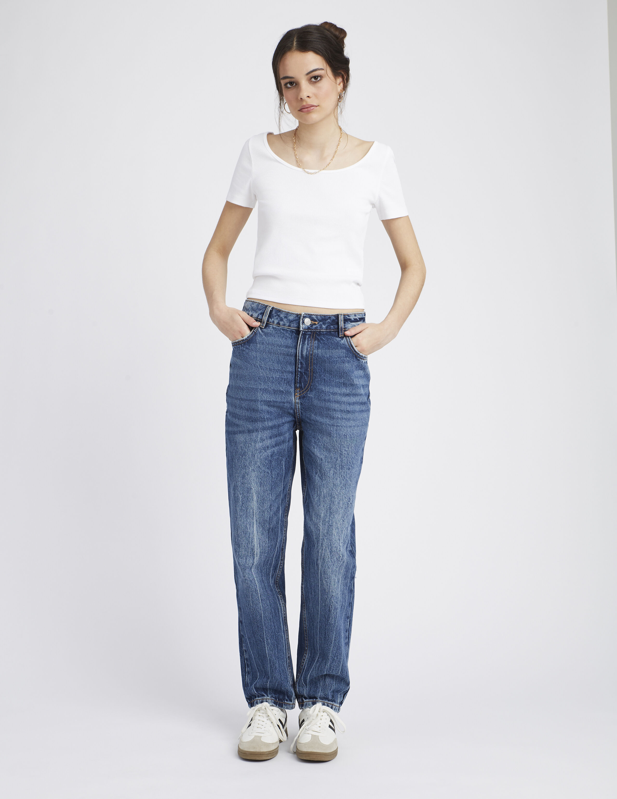 Jeans mom best sale fit femme