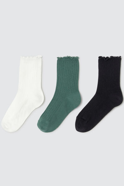 Lot de 3 paires de chaussettes froufrou