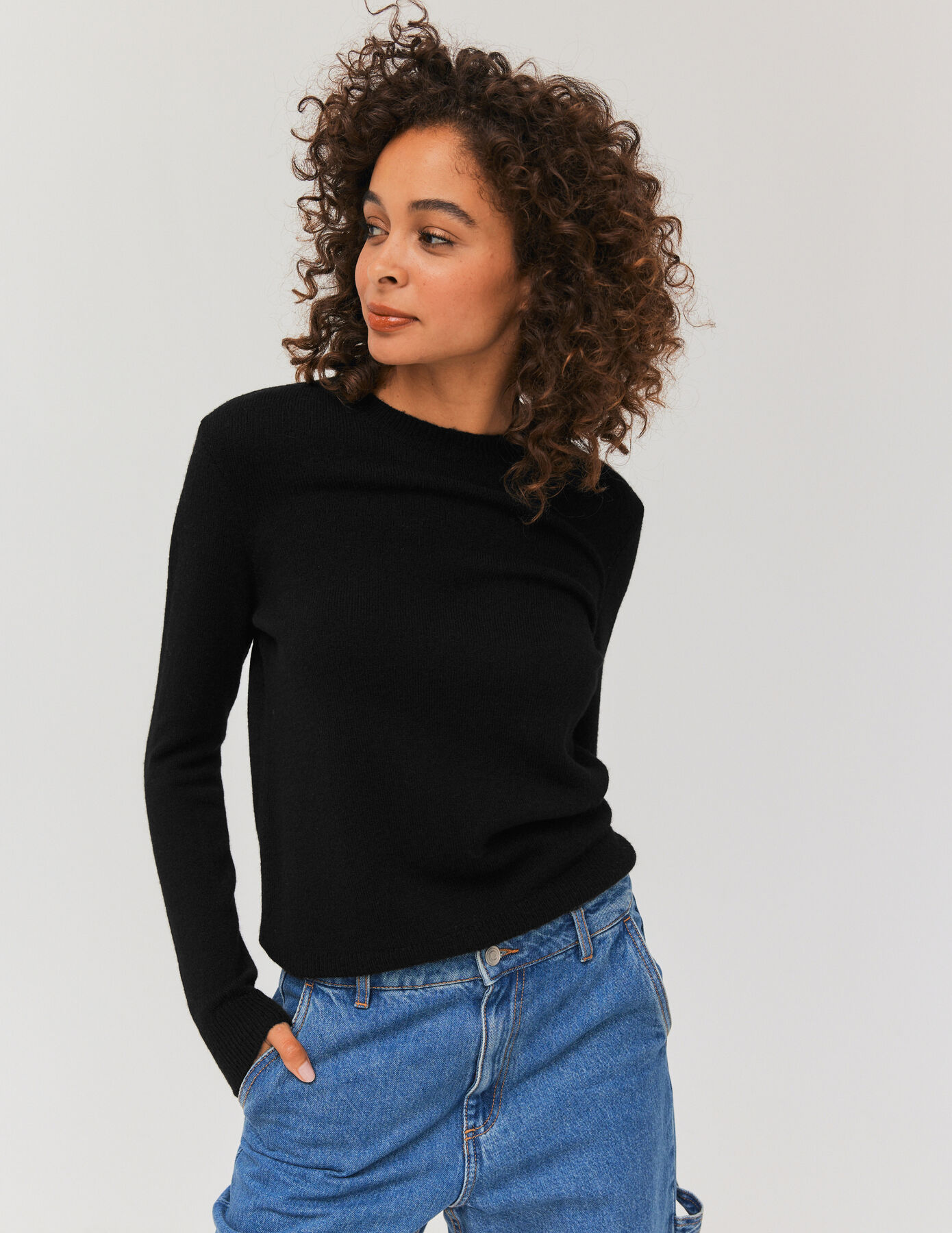 Pull col rond uni