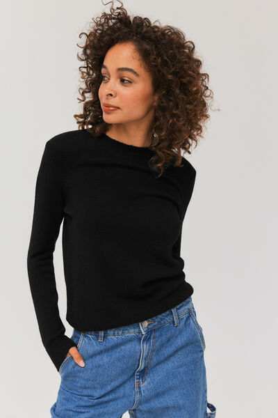 Pull col rond uni