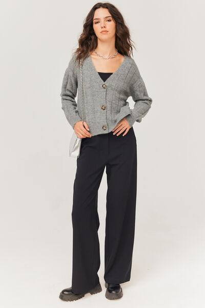 Gilet col V uni
