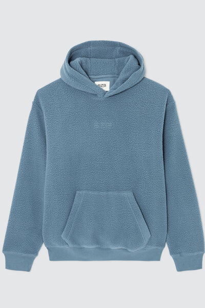 Sweat sherpa à capuche