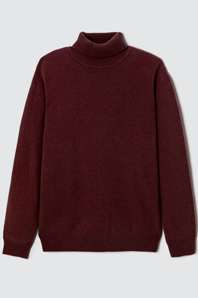 Pull col roulé en laine