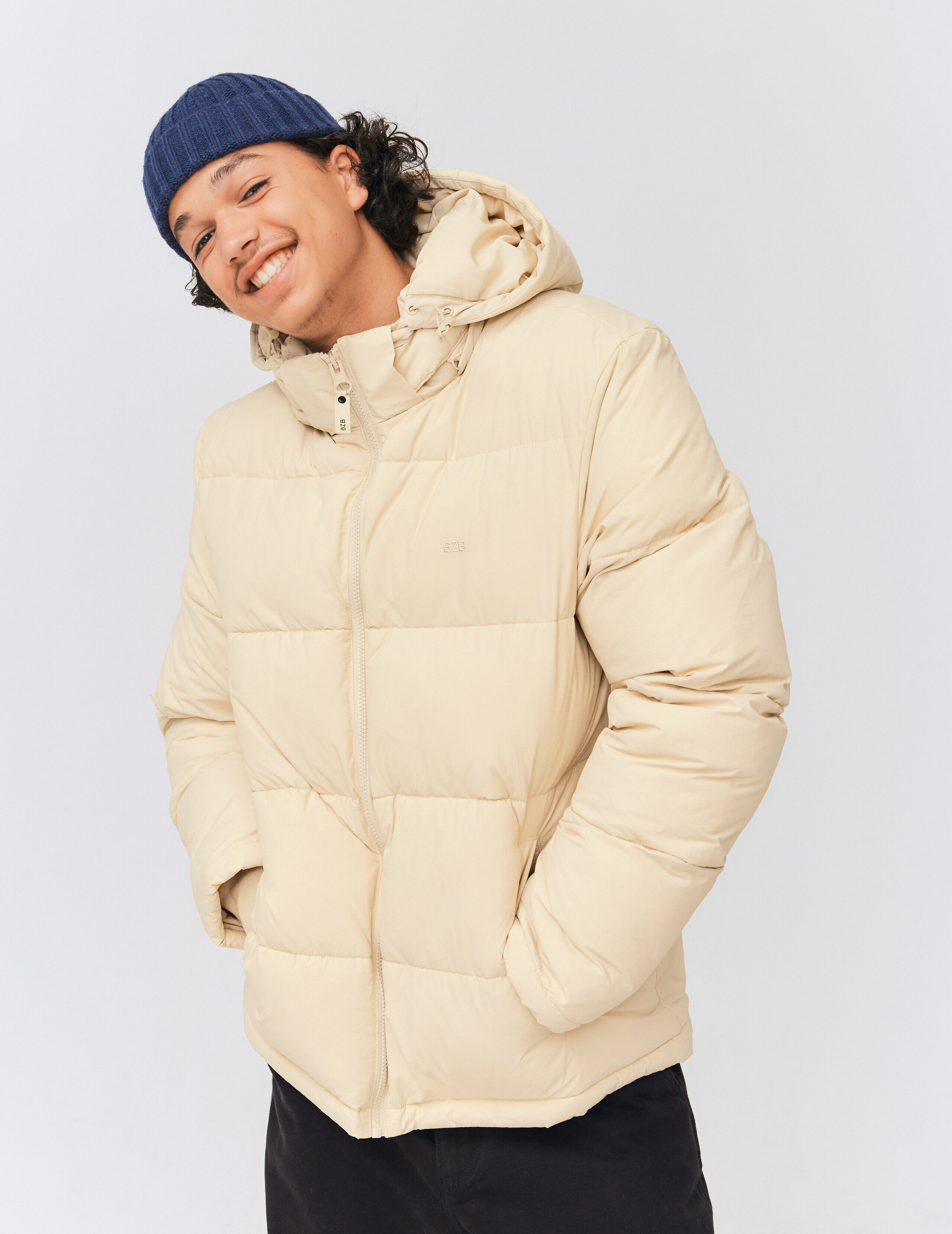 Doudoune hot sale beige homme