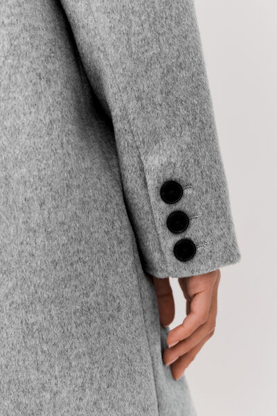 Manteau long en laine
