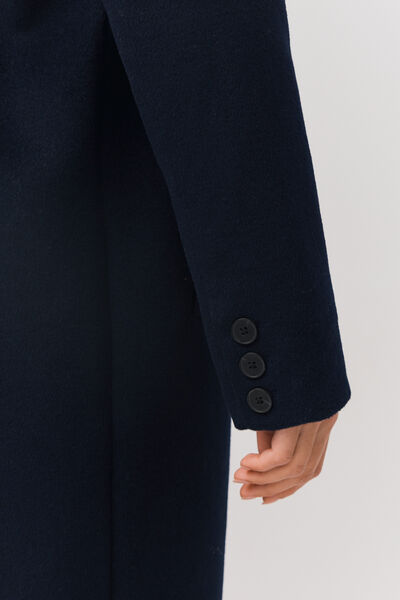 Manteau long en laine