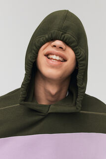 Sweat maxi rayures