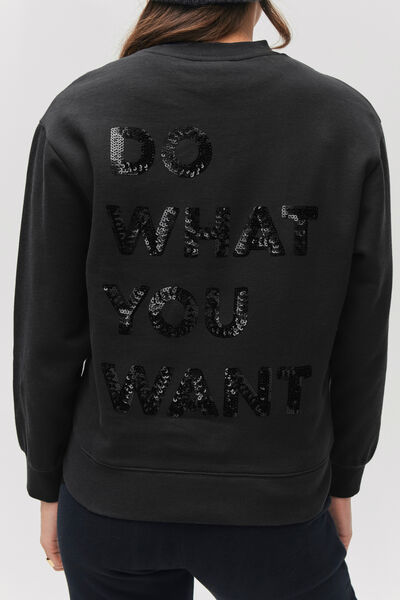 Sweat col rond sequins