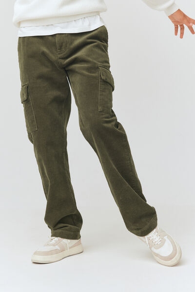 Pantalon cargo velours