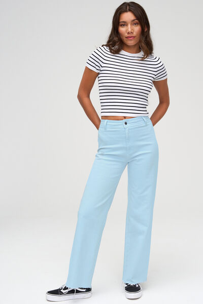Jean wide leg court