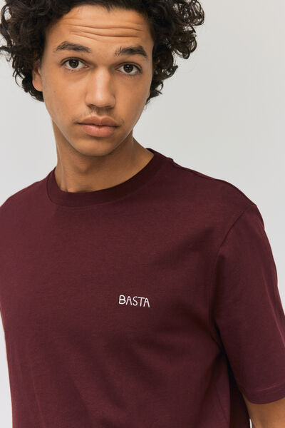 T-shirt avec broderie pizza/basta
