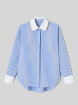 Chemise ray&eacute;e perles