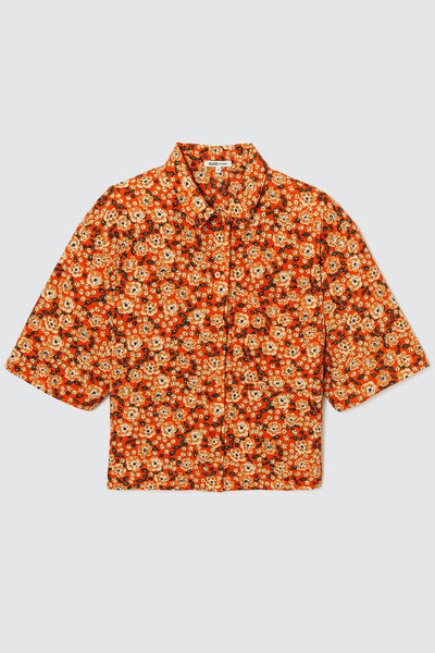 Chemise à imprimé fleuri